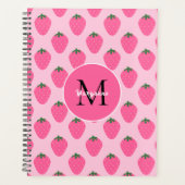 Rosa Erdbeeren, niedlich, kundenspezifisch Planer (Vorderseite)