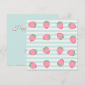 Rosa Erdbeeren Streifen (Vorne/Hinten)