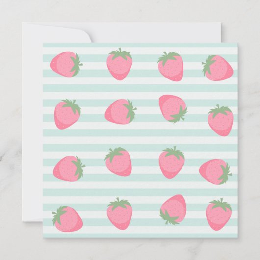 Rosa Erdbeeren Streifen (Vorderseite)