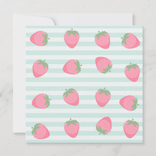 Rosa Erdbeeren Streifen