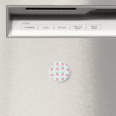 Rosa Erdbeeren Streifen Magnet (In Situ (Geschirrspüler))
