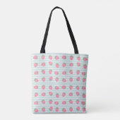 Rosa Erdbeeren Streifen Tasche (Rückseite)