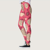 Rosa Erdbeermuster: nahtloses, süßes Design Leggings (Links)