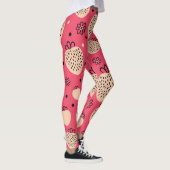 Rosa Erdbeermuster: nahtloses, süßes Design Leggings (Rechts)