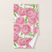 Rosa Erdnüsse Badhandtuch Set (Handtuch)