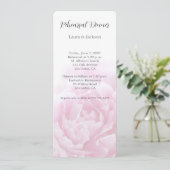 Rosa Erdnüsse Einladung (Stehend Vorderseite)