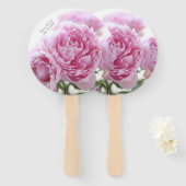 Rosa Erdnüsse Fächer (Vorne und Hinten)