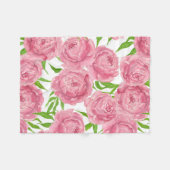 Rosa Erdnüsse Fleecedecke (Vorderseite (Horizontal))