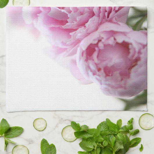 Rosa Erdnüsse Geschirrtuch (Gefaltet)