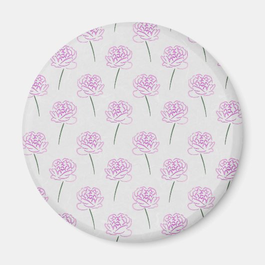 Rosa Erdnüsse Magnet (Vorne)