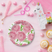 Rosa Erdnüsse Pappteller (Party)