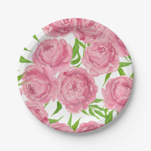 Rosa Erdnüsse Pappteller