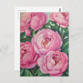 Rosa Erdnüsse Postkarte (Vorne/Hinten)