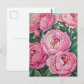 Rosa Erdnüsse Postkarte (Vorne/Hinten)