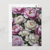 Rosa Erdnüsse Postkarte (Vorne/Hinten)