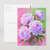 Rosa Erdnüsse Postkarte (Vorne/Hinten)