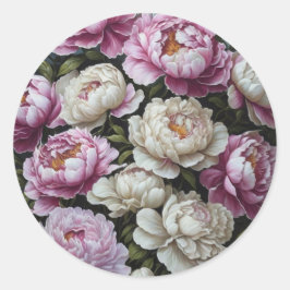 Rosa Erdnüsse Runder Aufkleber