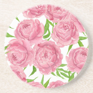 Rosa Erdnüsse Sandstein Untersetzer