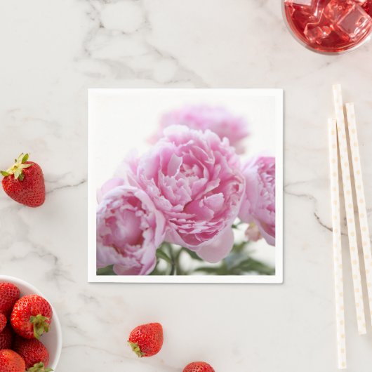 Rosa Erdnüsse Serviette (Beispiel)