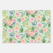 Rosa Erdnüsse Wasserfarbenmuster Geschenkpapier Set (Vorderseite 3)