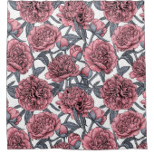 Rosa Erdnussgarten Duschvorhang (Vorderseite)