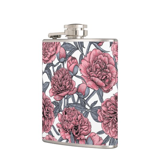 Rosa Erdnussgarten Flachmann (Links)