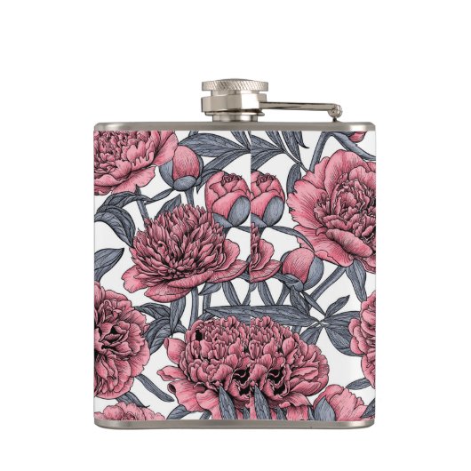 Rosa Erdnussgarten Flachmann (Rückseite)