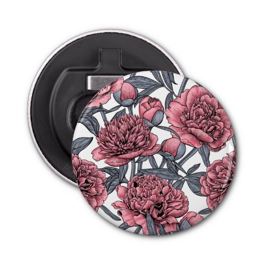 Rosa Erdnussgarten Flaschenöffner (Vorderseite)