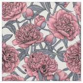 Rosa Erdnussgarten Stoff (Muster)