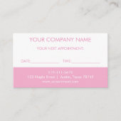 Rosa Erinnerung Begleitkarte (Vorderseite)