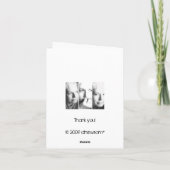 Rosa-Erinnerungen des Frühlinges Dankeskarte (Rückseite)