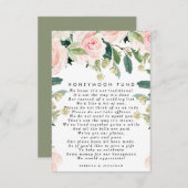 Rosa erröten begleitkarte (Vorne/Hinten)