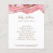 Rosa Erröten bei Flyer (Vorne)