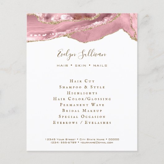 Rosa Erröten bei Flyer (Vorne)