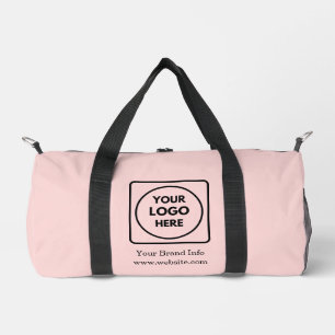 Rosa Erröten Benutzerdefiniertes Firmenlogo Prof Duffle Bag