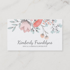 Rosa erröten Vintager wunderlicher mit Visitenkarte