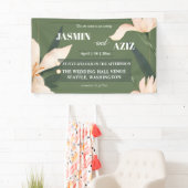 Rosa Errötung floral Kreis Banner (Insitu)
