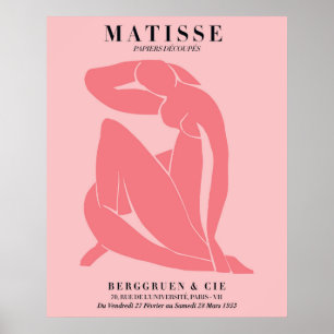 Rosa Errötungs-Frauenplakat Matisse-Stil-Wandkun Poster