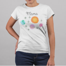 Rosa erste Reise um die Sonne Mama 1. Geburtstag T-Shirt