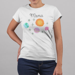 Rosa erste Reise um die Sonne Mama 1. Geburtstag T-Shirt