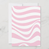 Rosa Erste Rodeo 1. Geburtstag Einladung (Rückseite)