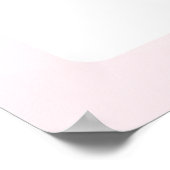 rosa Ersttagsschulschild Poster (Ecke)