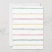 Rosa Es ist ein Vintages Mädchenspielzeug Rustikal Einladung (Rückseite)