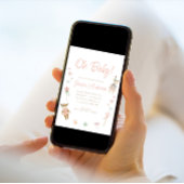 Rosa Es ist ein Vintages Mädchenspielzeug Rustikal Einladung