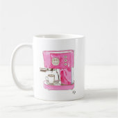 Rosa Espresso-Hersteller-Tasse Kaffeetasse (Links)