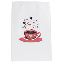 Rosa Espresso Mittlere Geschenktüte