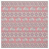 rosa Ethnisch-Elefantenmuster Stoff (Muster)