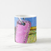 Rosa Etikett Kaffeetasse (Mittel)