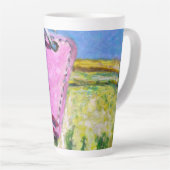 Rosa Etikett Milchtasse (Rechte Ecke)