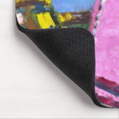 Rosa Etikett Mousepad (Ecke)